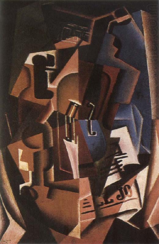 Juan Gris Still life fiddle and newspaper china oil painting image